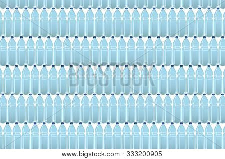 Background Of Plastic Bottles. The Concept Of Nature Conservation