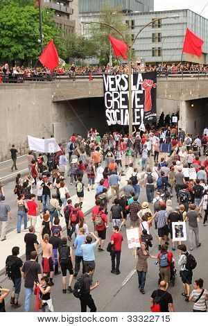 Demonstration In Montreal