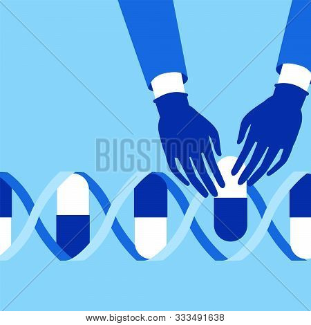 Genetic Engineering. Crispr Cas9 Gene Editing Method