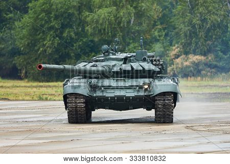 Sambek, Rostov Region, Russia, June 28, 2019: International Military Technical Forum Army-2019. Tank