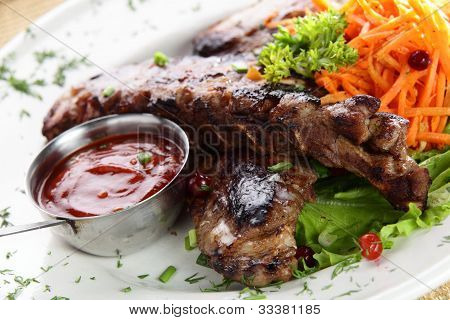 kød med sauce
