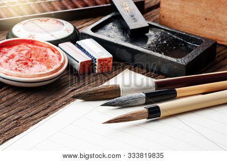 Closeup Writing Brush