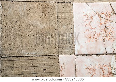 Gray Old Cement Wall Concrete Backgrounds Textured