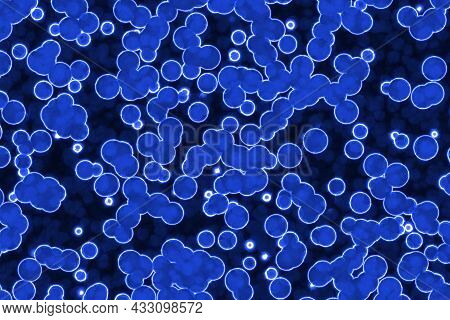 Design Modern Blue Big Amount Of Biological Living Cells Computer Graphic Background Or Texture Illu