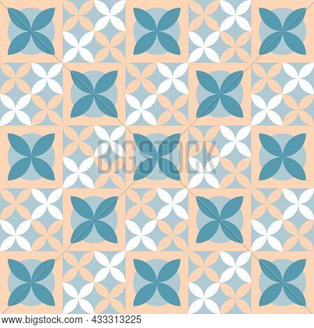 Geometric Abstract Vector Seamless Pattern Design For Fabric Print, Wallpaper Or Brand Package. Mosa