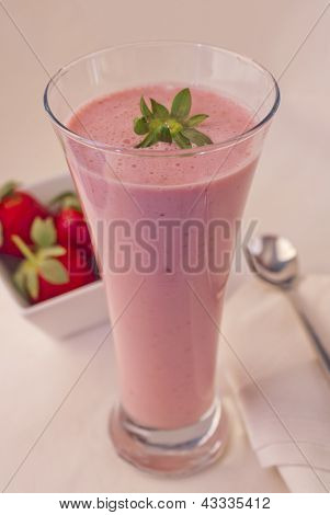 Delicioso Milkshake de morango