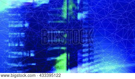 Futuristic Digital Technology Vector Background. Cyber Attack, Ransomware, Malware, Scareware Concep