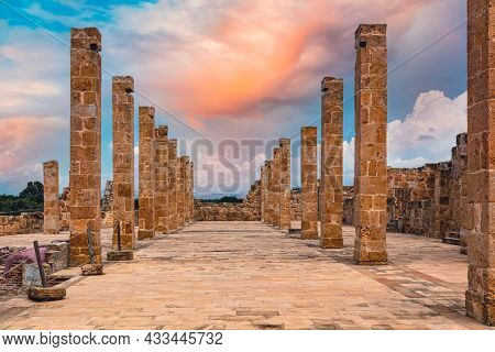 remains of the trap in the locality of Vendicari. Italy.
