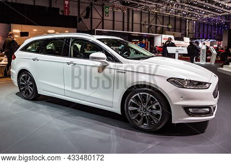 Ford Mondeo Vignale Car Showcased At The Geneva International Motor Show. Switzerland - March 1, 201