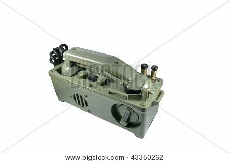 alten Armee Feld Telefon