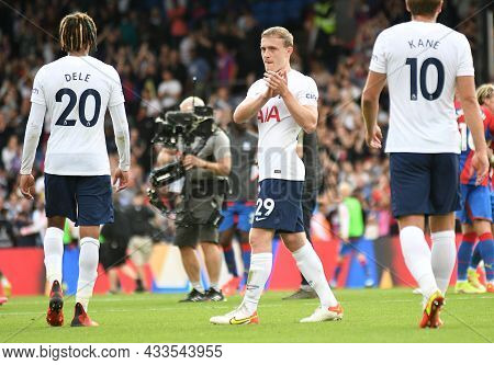 London, England - September 11, 2021: Oliver William Skipp Of Tottenham Salute The Fans After The 20