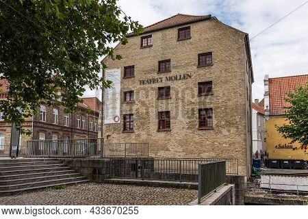 Teatret Møllen Is An Old Historic Mill, Now Transformed To Theater In Haderslev, Denmark, August 26,