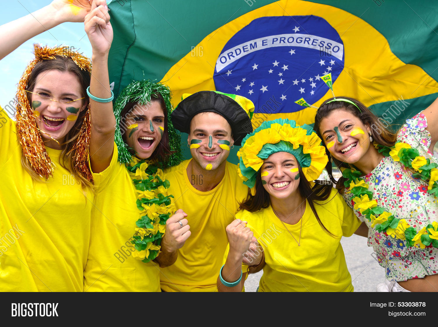 Group Happy Brazilian Image Photo Free Trial Bigstock