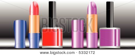 Batom e esmalte