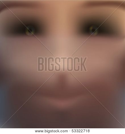 Abstract Man Face Mystical Portrait ghost trendy blurry colors Art design in vector
