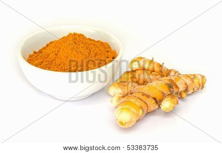 Tumeric And Tumeric  Powder.