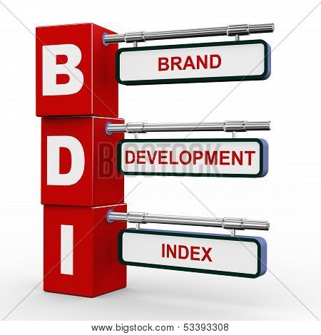 3D Modern Signboard Of Bdi