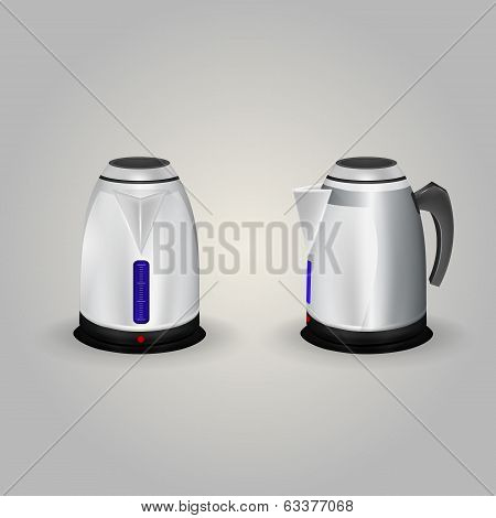 Illustration of electric kettles