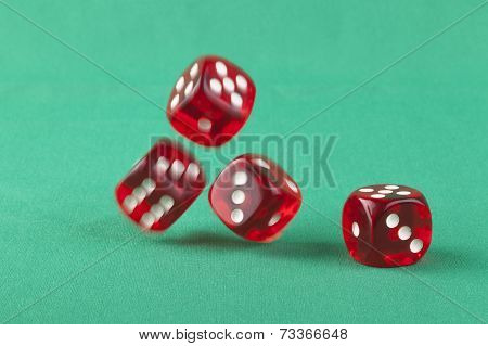 Dice On Green