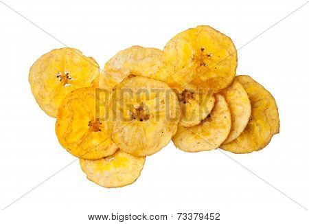Platano Plantain Chips On White Background