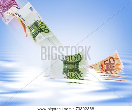 Wasting money - Stock Image