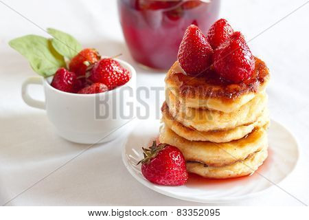 Delicious homemade carnival cheese pancakes