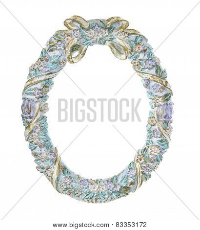 Wreath of Flowers Picture Frame