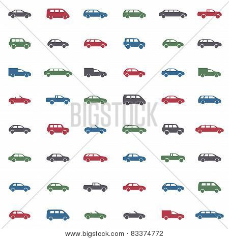 Car icons set.