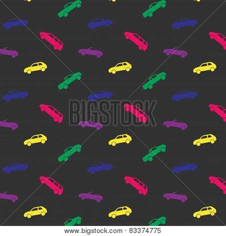 Pattern with colored cars