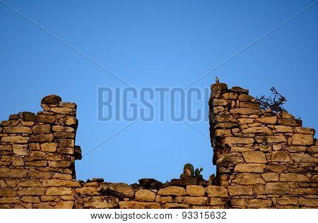 Rock Wall Of The Old Church