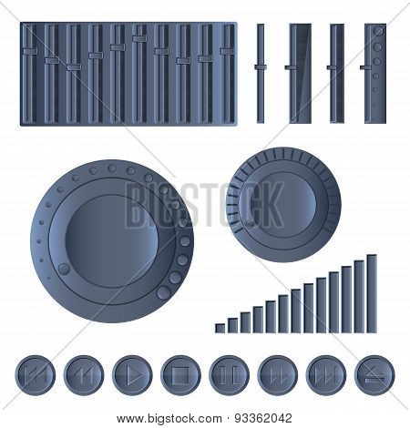Multimedia Set, Vector Illustration
