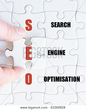 Last Puzzle Piece With Business Acronym Seo