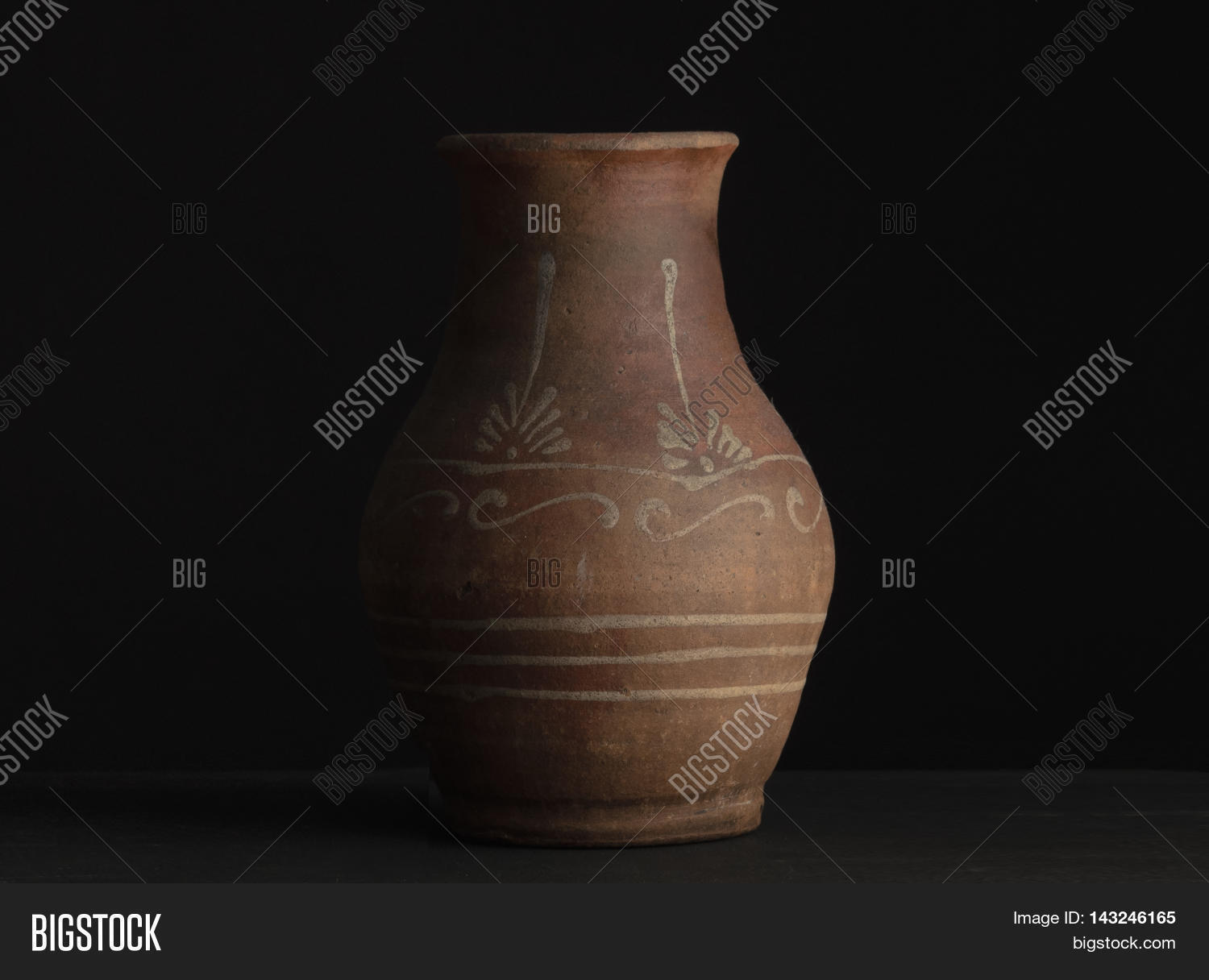Old Clay Vase Isolated Image & Photo (Free Trial) Bigstock