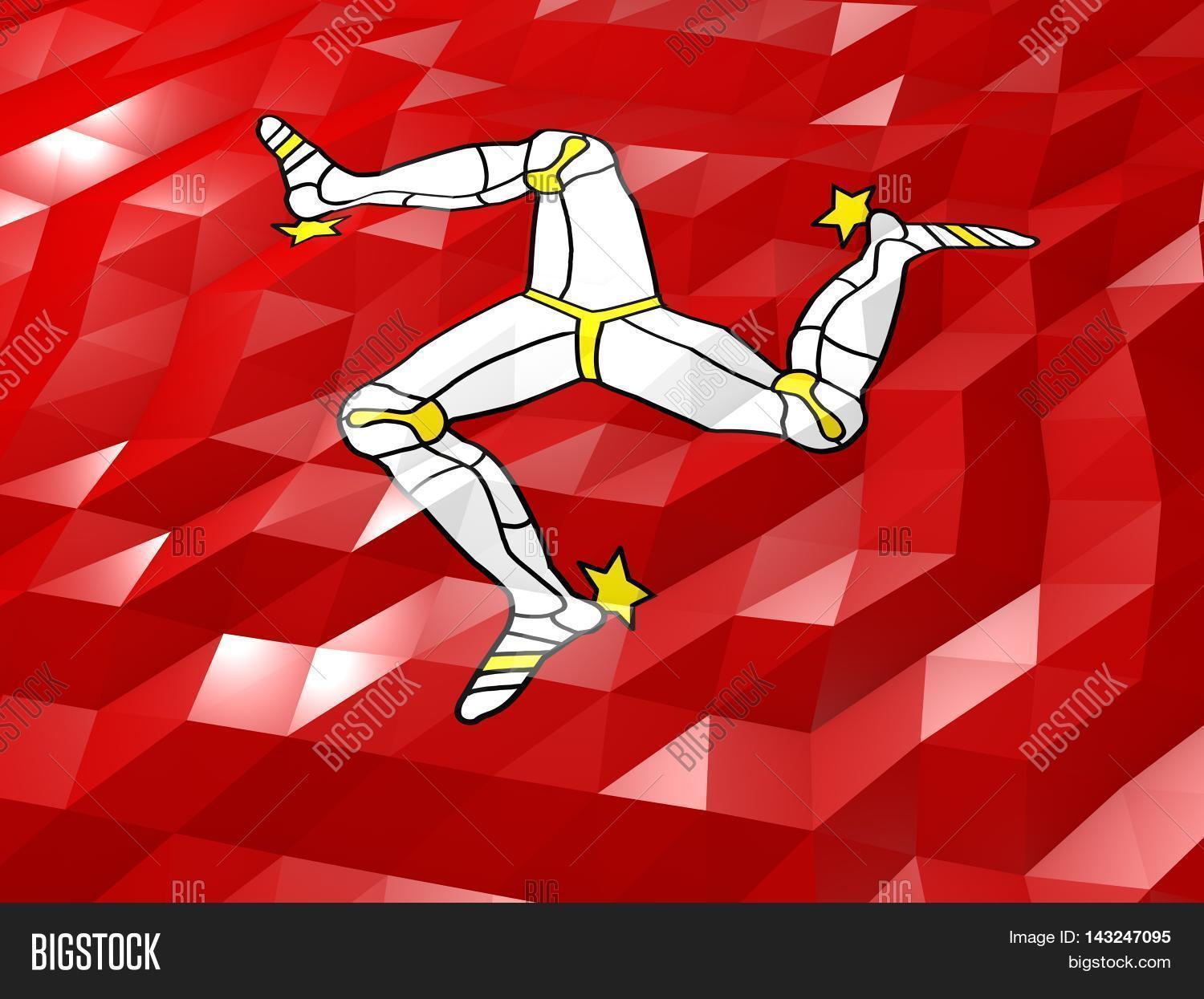 flag isle man 3d image photo free trial bigstock