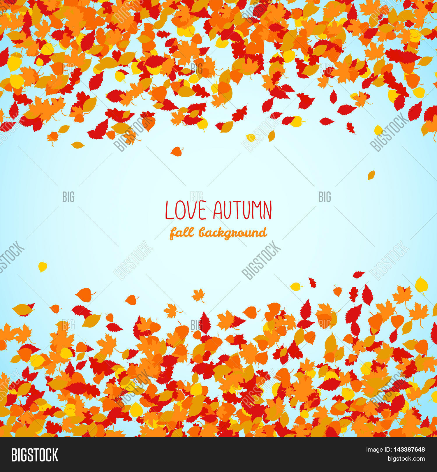 love autumn fall vector photo free trial bigstock