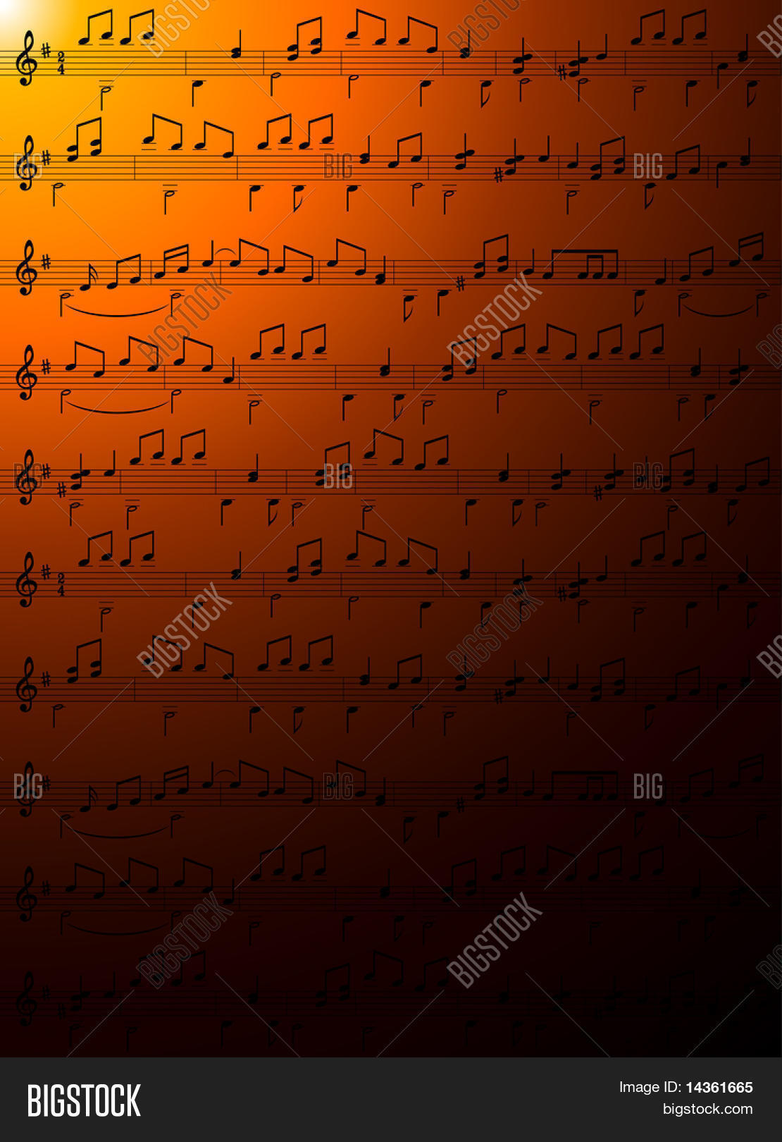 Music Notes Wallpaper Vector & Photo (Free Trial) Bigstock