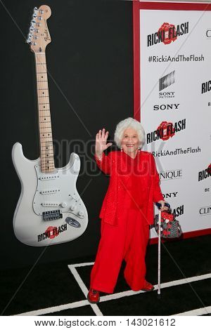 NEW YORK-AUG 3: Actress Charlotte Rae attends the 'Ricki And The Flash' New York premiere at AMC Lincoln Square Theater on August 3, 2015 in New York City.