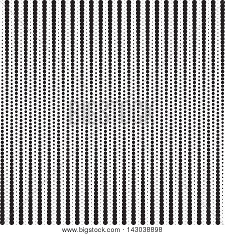 Points halftone pattern with gradient effect. Vertical dots. Vertically directed spots. Template for backgrounds and stylized textures. Design element. Vector illustration in EPS8 format.