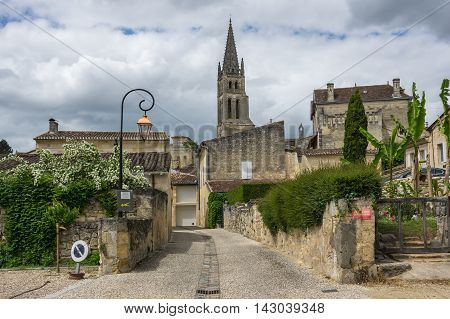 Saint-Emilion - one of the main red wine production areas of Bordeaux region France.