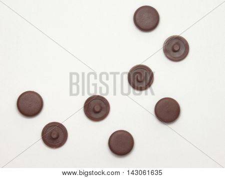 The plugs for furniture screws with countersunk heads