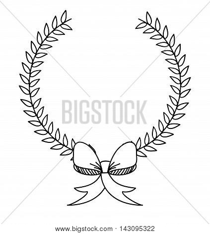 ribbon bown isolated icon vector illustration design