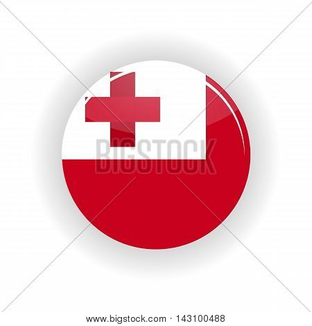 Tonga icon circle isolated on white background. Nuku alofa icon vector illustration