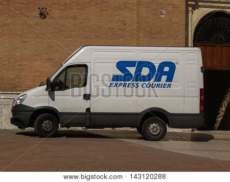 White Sda Van