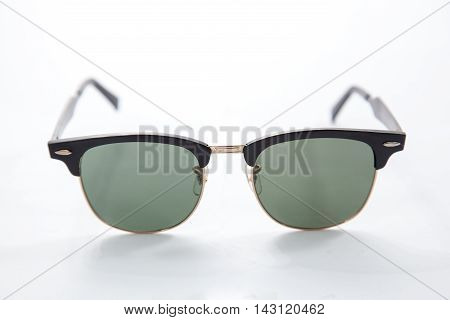Black Eye Glasses Isolated on White blackgroud