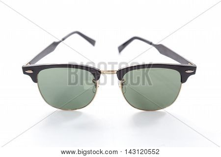 Black Eye Glasses Isolated on White blackgroud