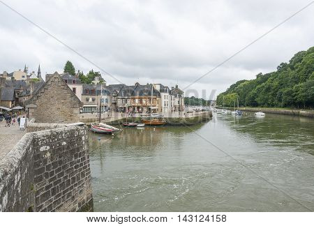 scenery in a french city named Auray located in the Morbihan department in Brittany