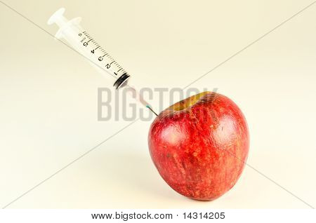 Apple And Syringe