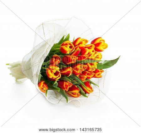 Вouquet Of Orange Tulips