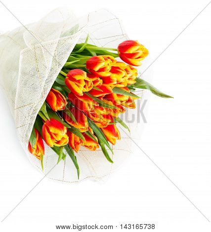 Bouquet Of Orange Tulips