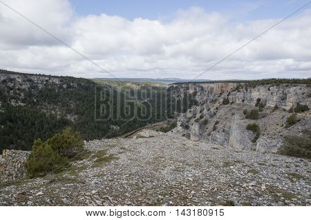 Canyon rio lobos  in Soria, Castilla leon, Spain